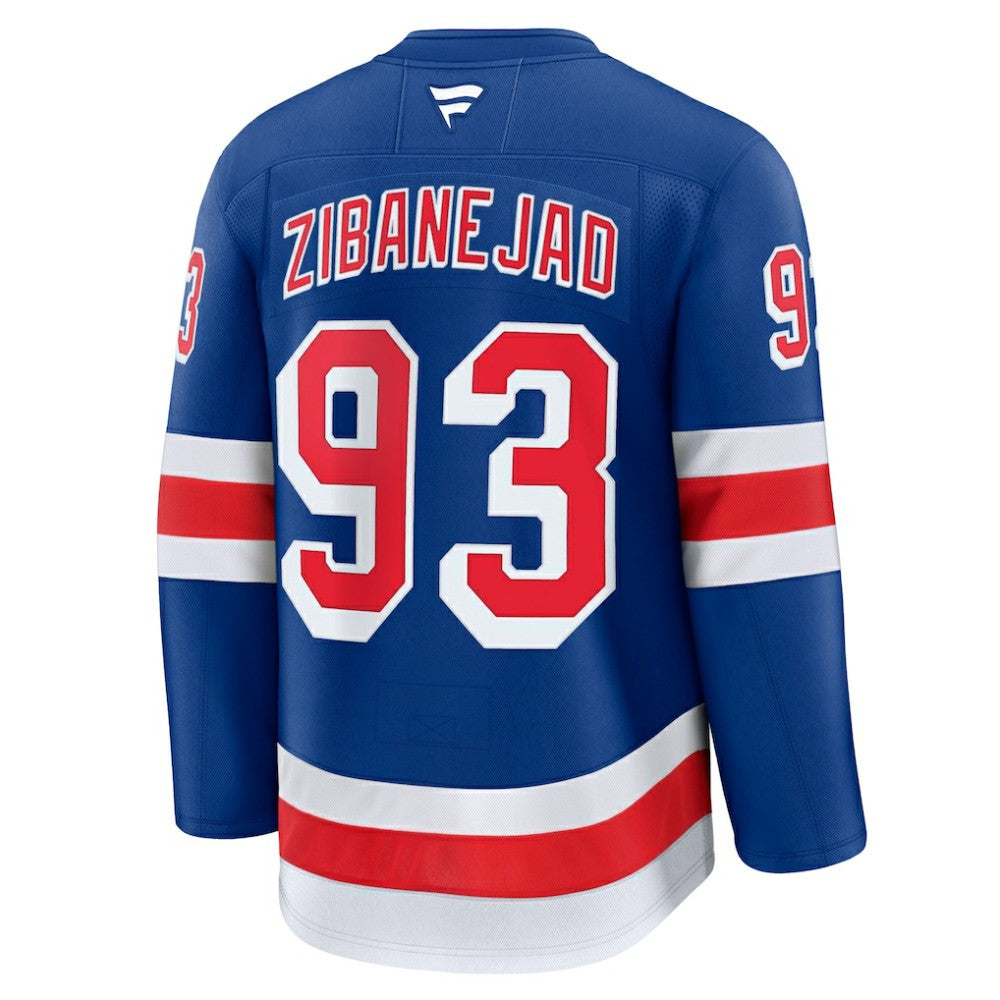 Mika Zibanejad New York Rangers Fanatics Home Premium Jersey - Blue Jerseys