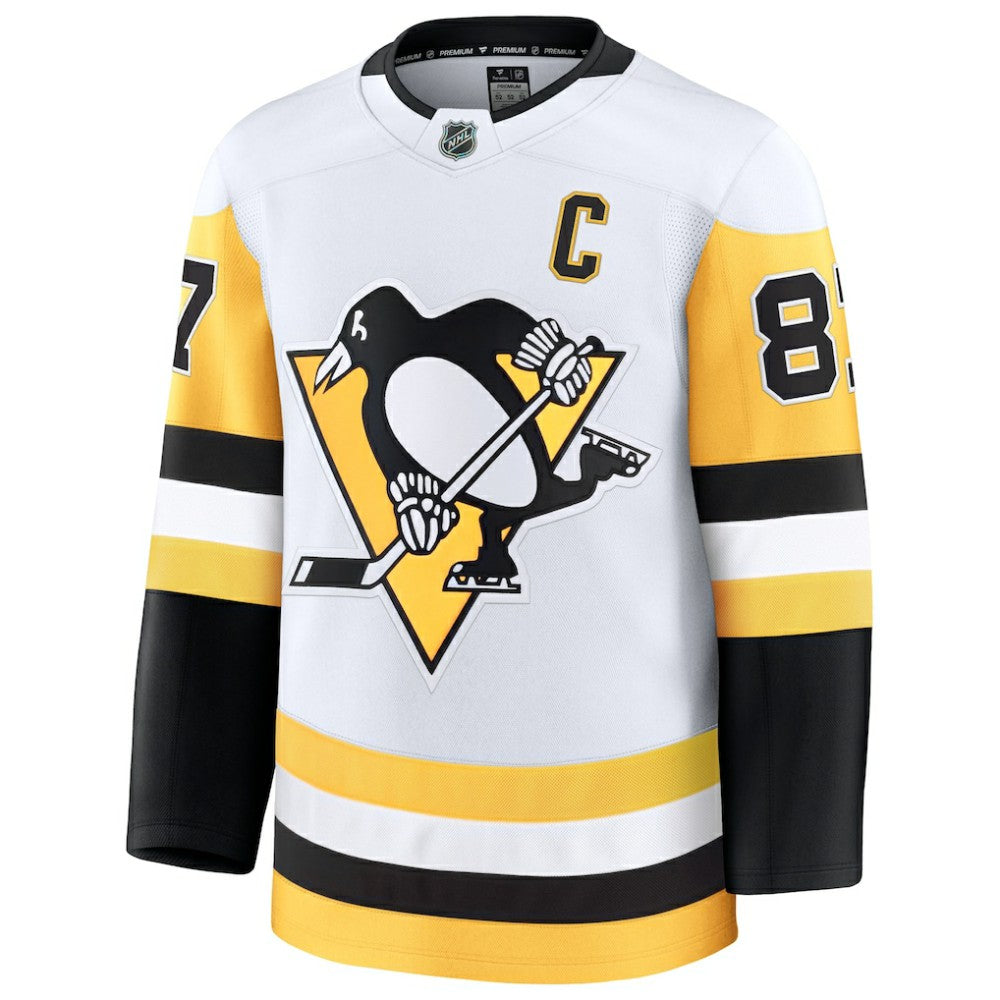 Sidney Crosby Pittsburgh Penguins Fanatics Away Premium Jersey - White Jerseys