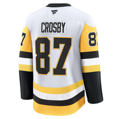 Sidney Crosby Pittsburgh Penguins Fanatics Away Premium Jersey - White Jerseys