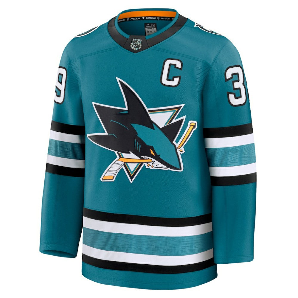 Logan Couture San Jose Sharks Fanatics Home Premium Jersey - Teal Jerseys
