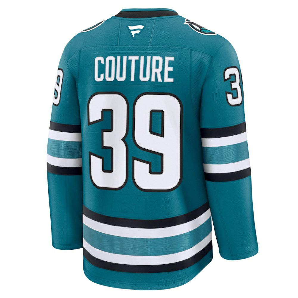 Logan Couture San Jose Sharks Fanatics Home Premium Jersey - Teal Jerseys
