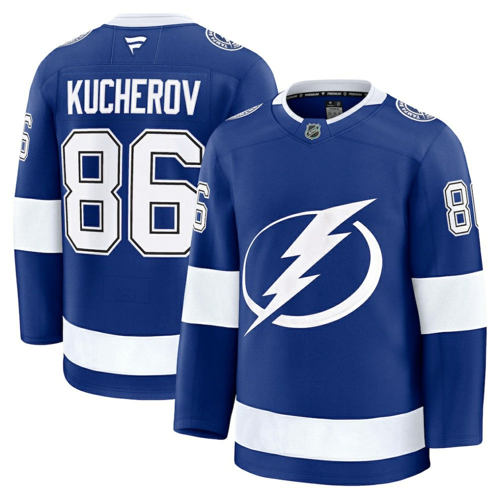 Nikita Kucherov Tampa Bay Lightning Fanatics Home Premium Jersey - Blue Jerseys