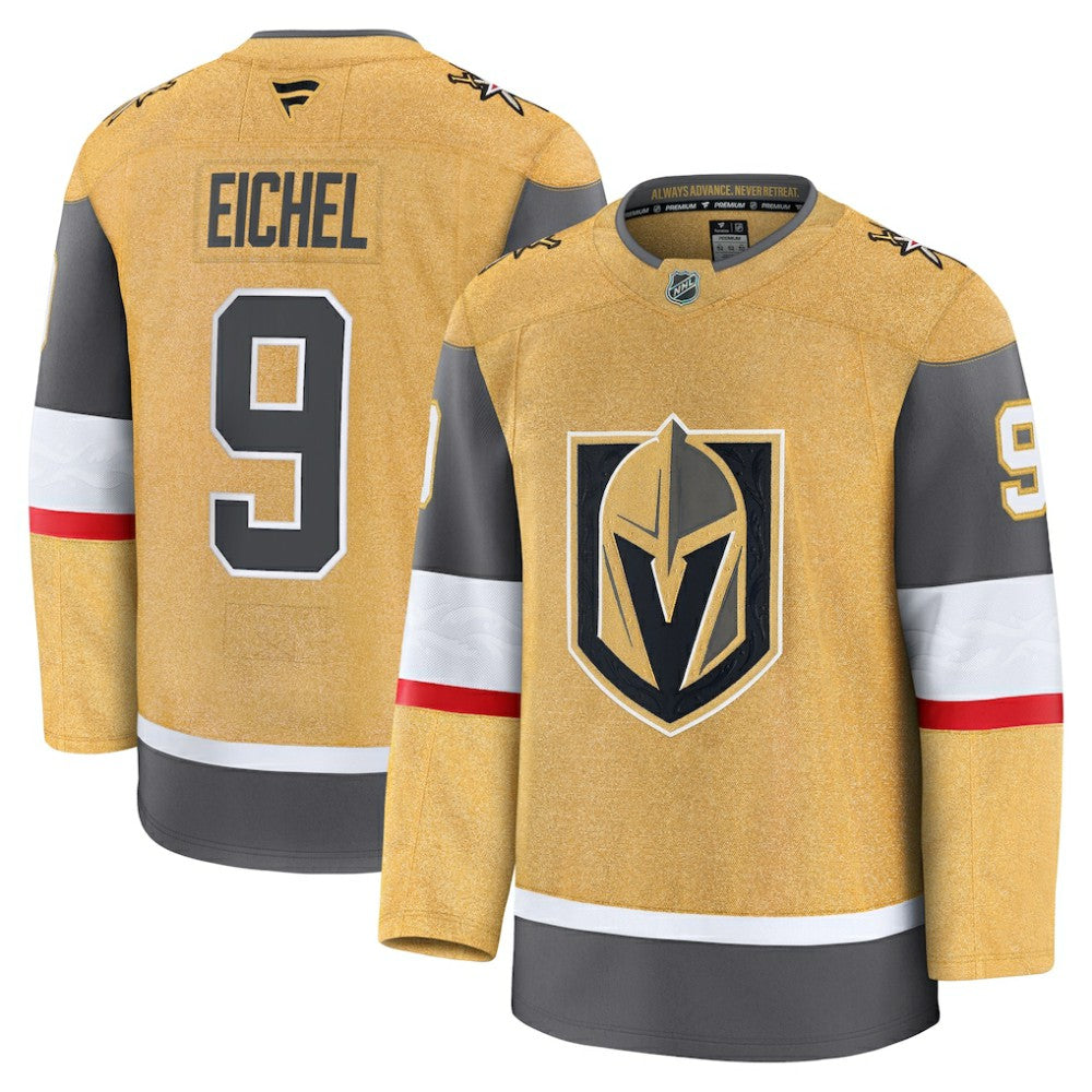 Jack Eichel Vegas Golden Knights Fanatics Home Premium Jersey - Gold Jerseys