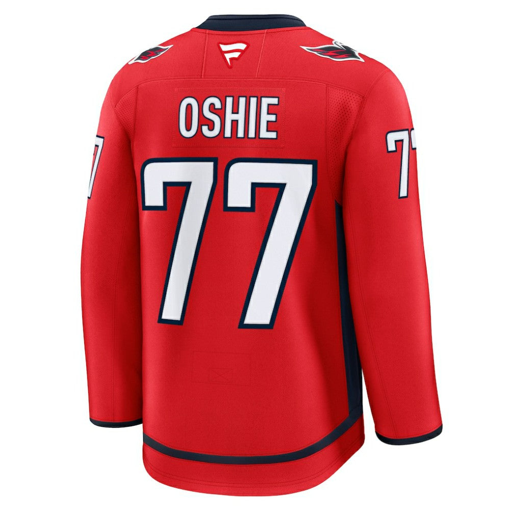 TJ Oshie Washington Capitals Fanatics Home Premium Jersey - Red Jerseys