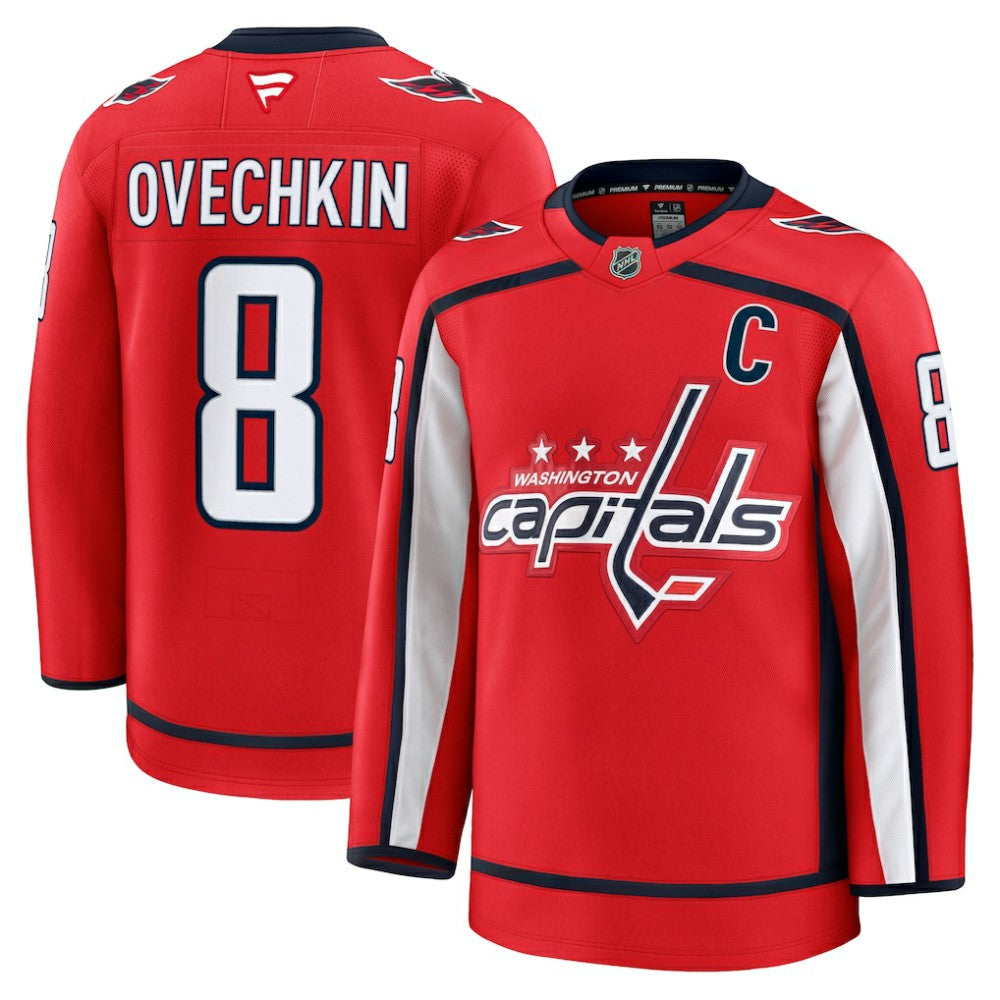 Alexander Ovechkin Washington Capitals Fanatics Home Premium Jersey - Red Jerseys
