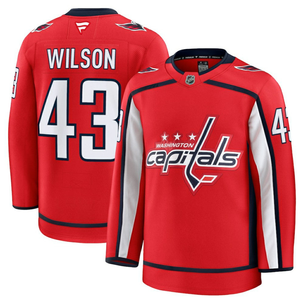 Tom Wilson Washington Capitals Fanatics Home Premium Jersey - Red Jerseys