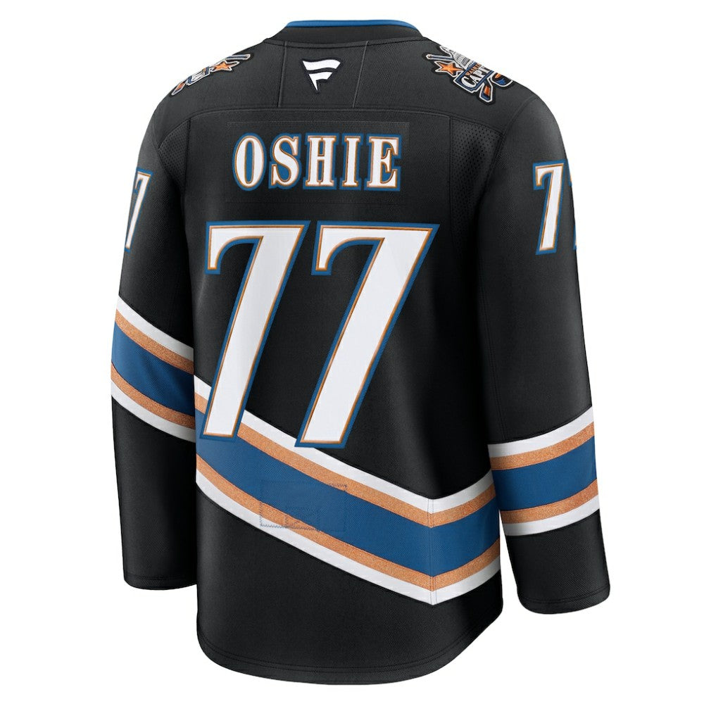 TJ Oshie Washington Capitals Fanatics Alternate 50th Anniversary Premium Jersey - Black Jerseys