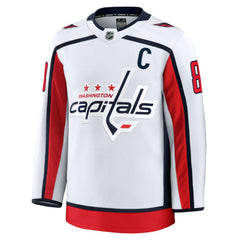 Alexander Ovechkin Washington Capitals Fanatics Away Premium Jersey - White Jerseys