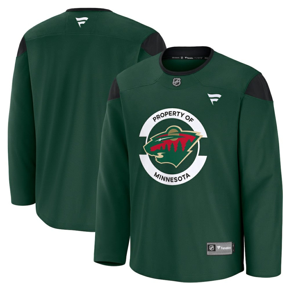 Minnesota Wild Fanatics Practice Jersey - Green Jerseys