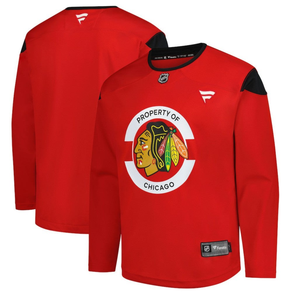 Chicago Blackhawks Fanatics Practice Jersey - Red Jerseys