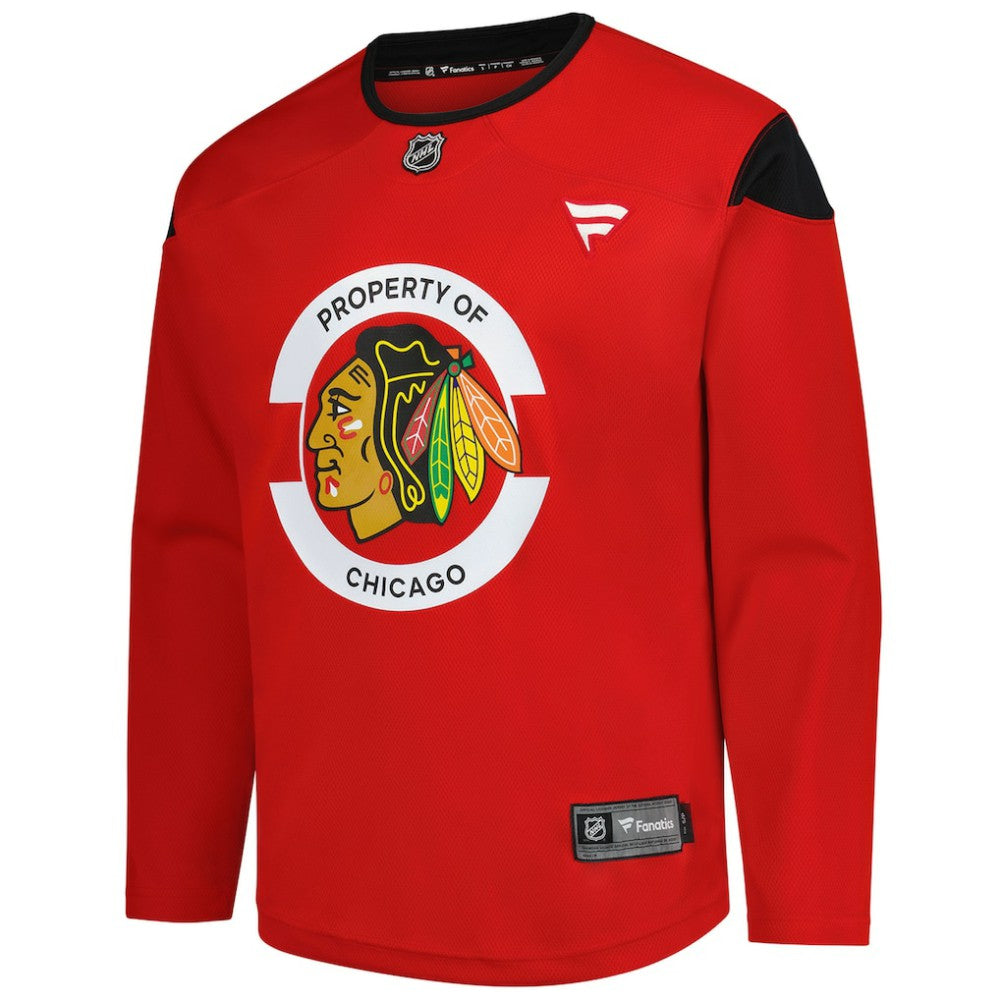 Chicago Blackhawks Fanatics Practice Jersey - Red Jerseys
