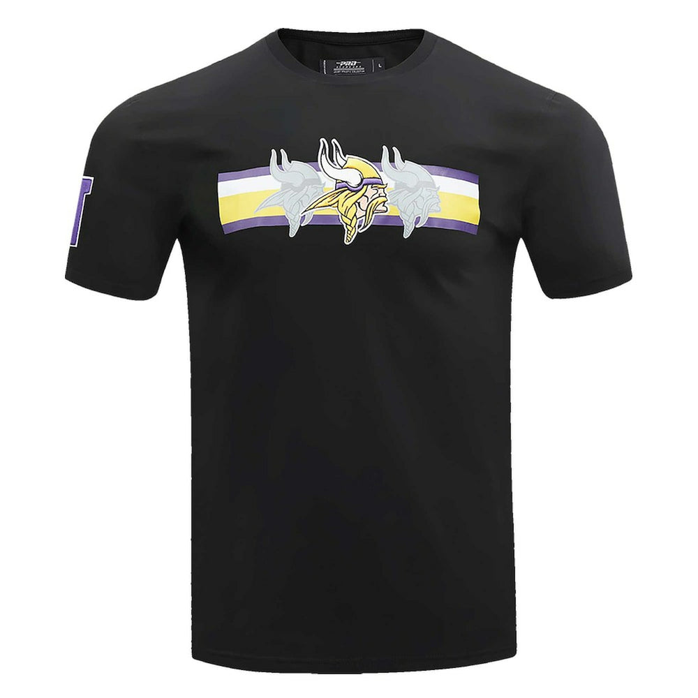 Minnesota Vikings Pro Standard Retro Striper T-Shirt - Black for sale