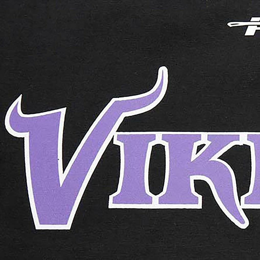 Minnesota Vikings Pro Standard Retro Striper T-Shirt - Black for sale