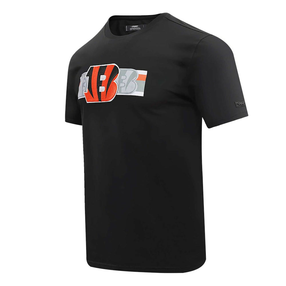 Cincinnati Bengals Pro Standard Retro Striper T-Shirt - Black on sale