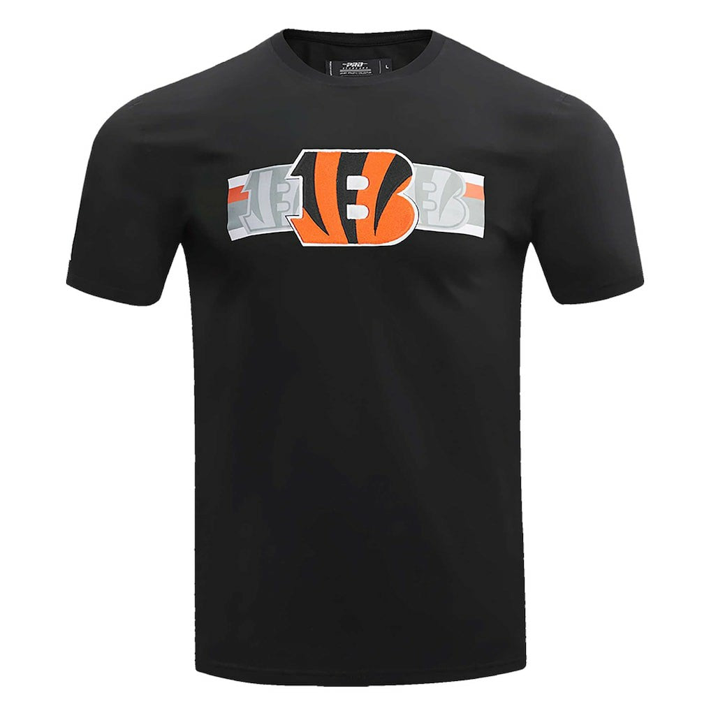 Cincinnati Bengals Pro Standard Retro Striper T-Shirt - Black on sale