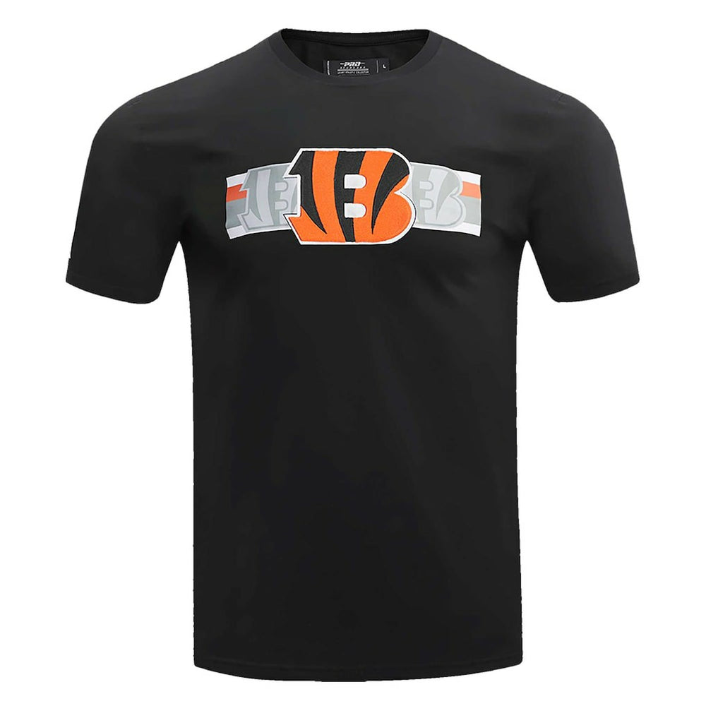 Cincinnati Bengals Pro Standard Retro Striper T-Shirt - Black on sale