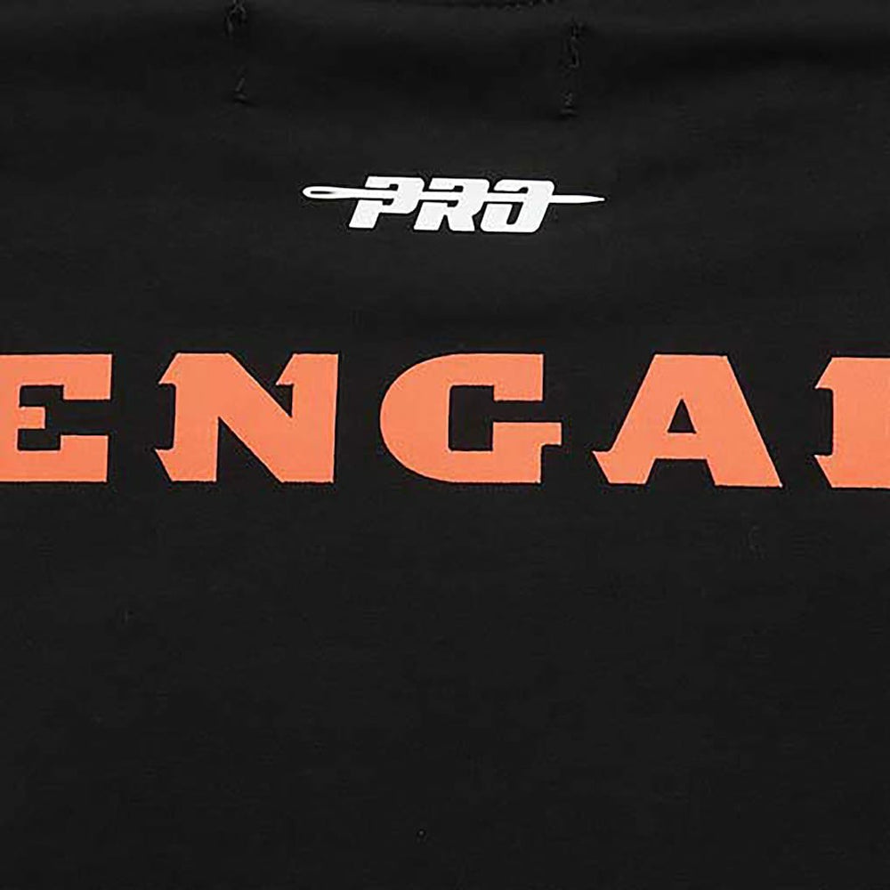 Cincinnati Bengals Pro Standard Retro Striper T-Shirt - Black on sale
