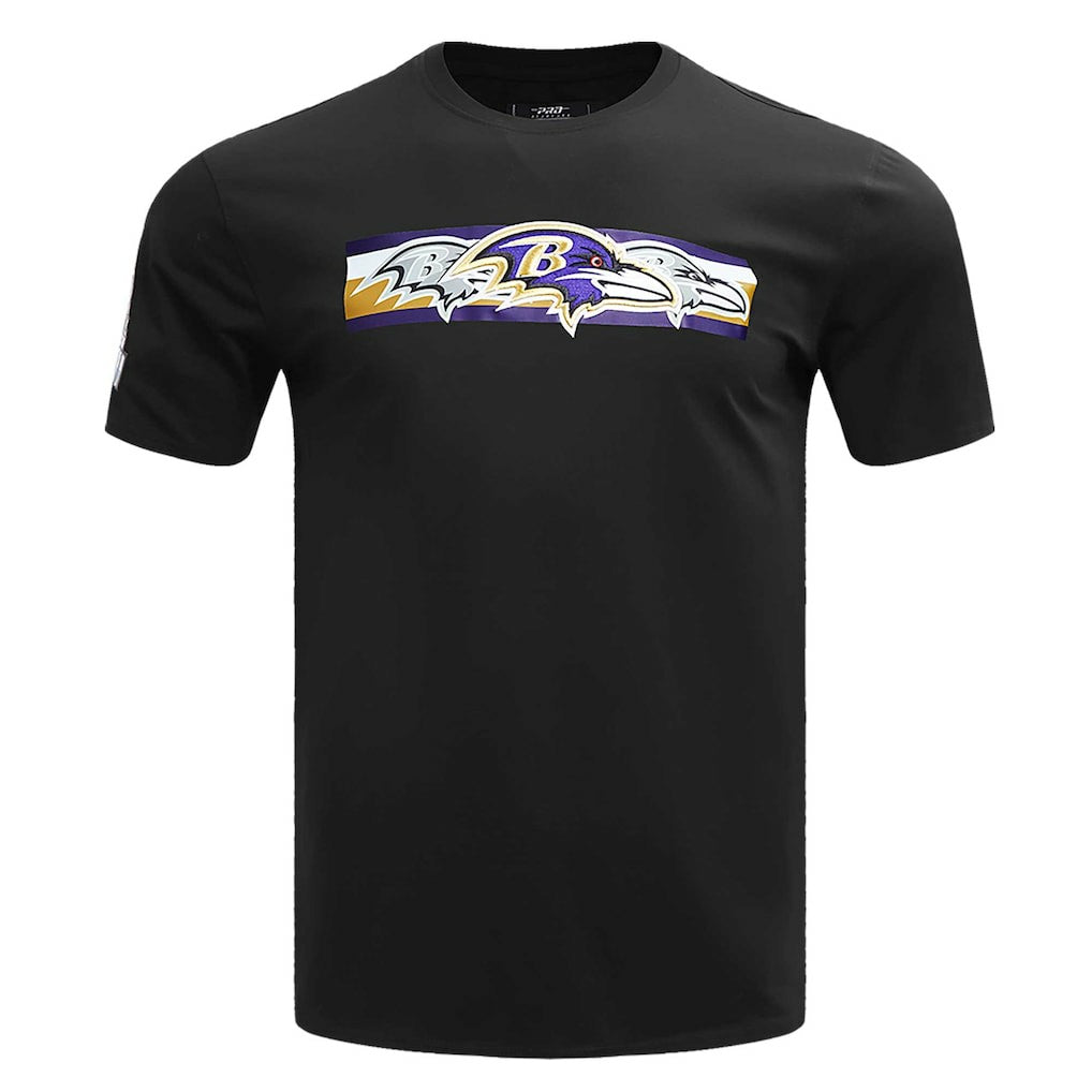 Baltimore Ravens Pro Standard Retro Striper T-Shirt - Black for sale