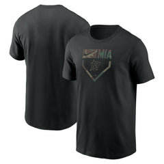 Miami Marlins Camo T-Shirt Black