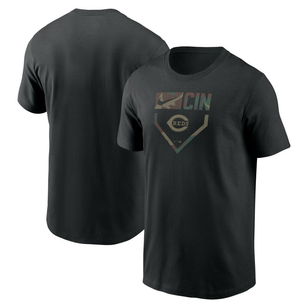 Cincinnati Reds Camo T-Shirt Black
