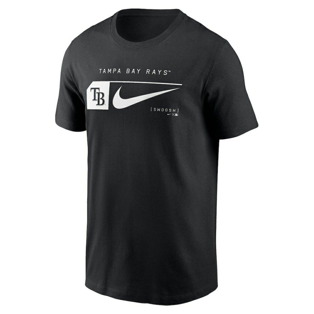 Tampa Bay Rays Fashion Graphic Swoosh T-Shirt Black