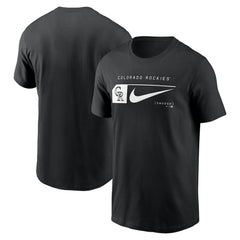 Colorado Rockies Fashion Graphic Swoosh T-Shirt Black