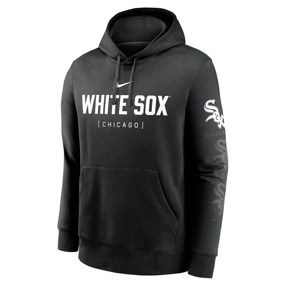 Chicago White Sox Fashion Club Pullover Hoodie Black