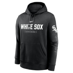 Chicago White Sox Fashion Club Pullover Hoodie Black