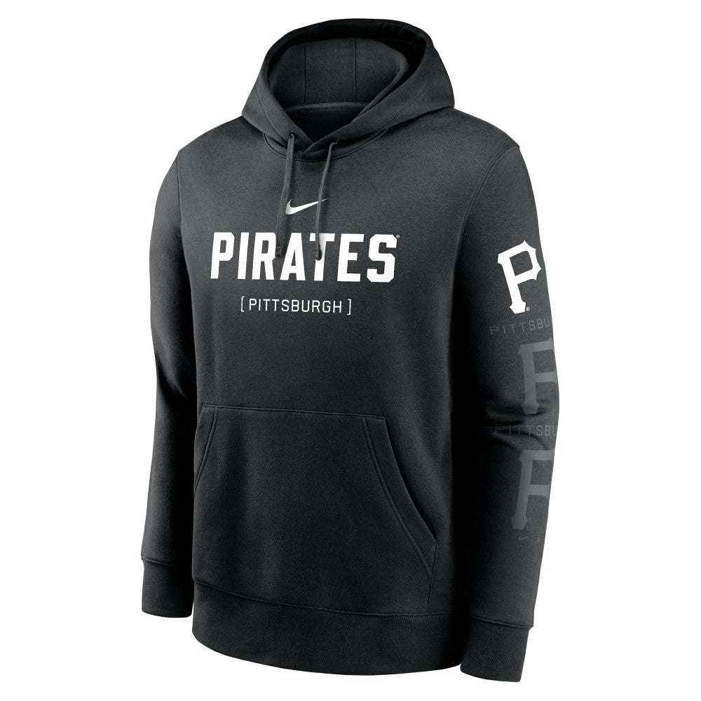 Pittsburgh Pirates Fashion Club Pullover Hoodie Black
