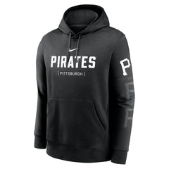 Pittsburgh Pirates Fashion Club Pullover Hoodie Black