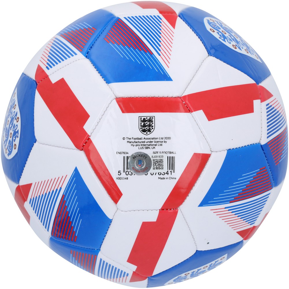 Jordan Henderson England National Team Autographed England FA Soccer Ball