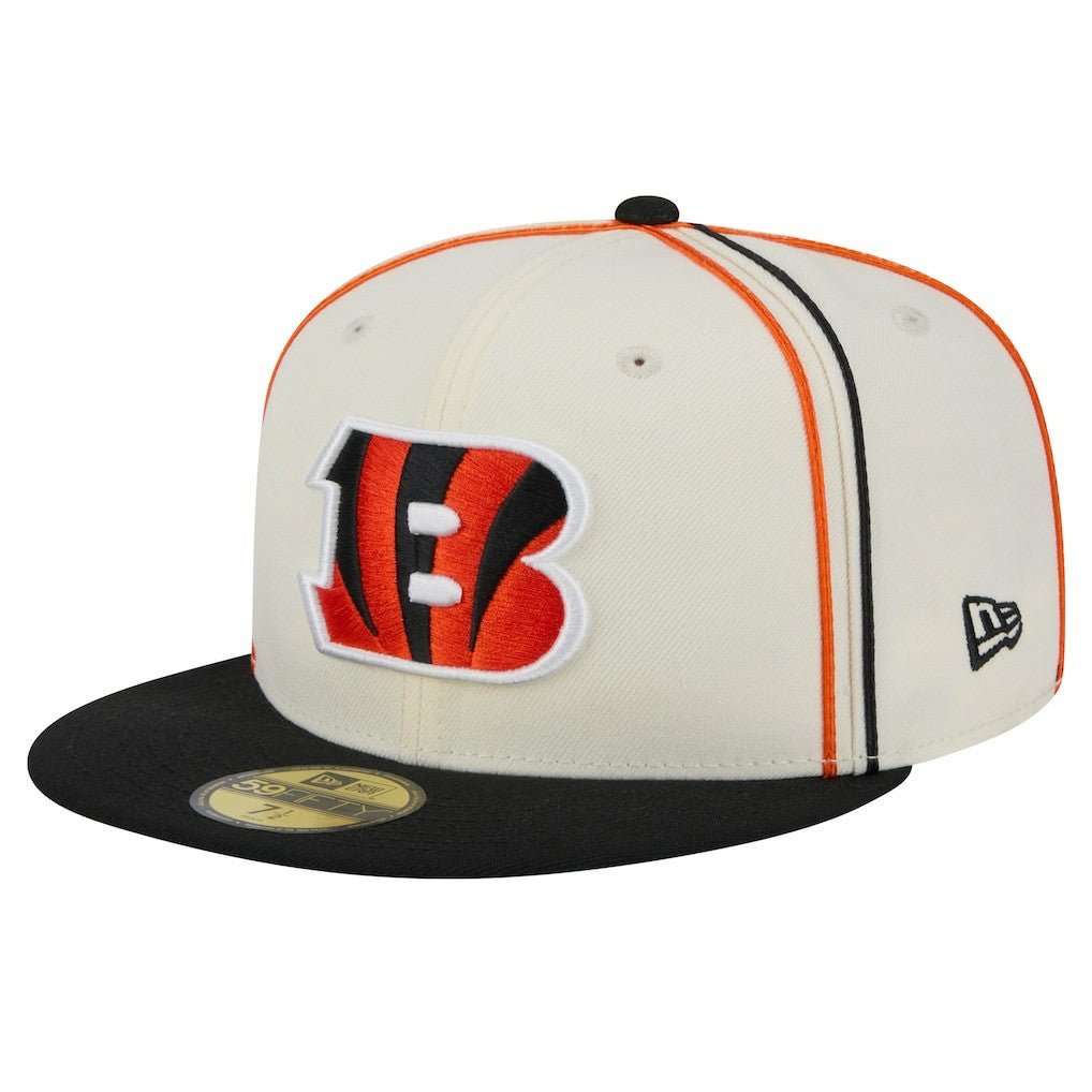Cincinnati Bengals New Era Soutache 59FIFTY Fitted Hat - Cream sale