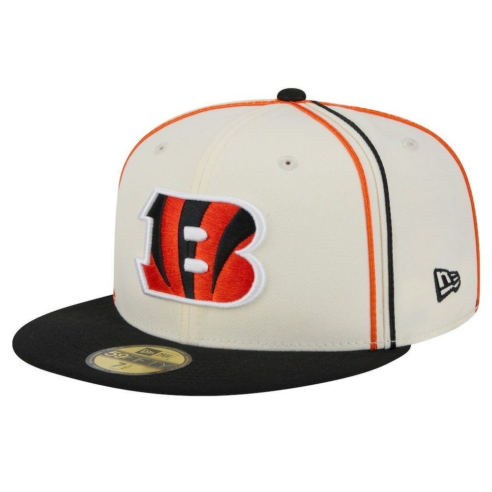 Cincinnati Bengals New Era Soutache 59FIFTY Fitted Hat - Cream sale