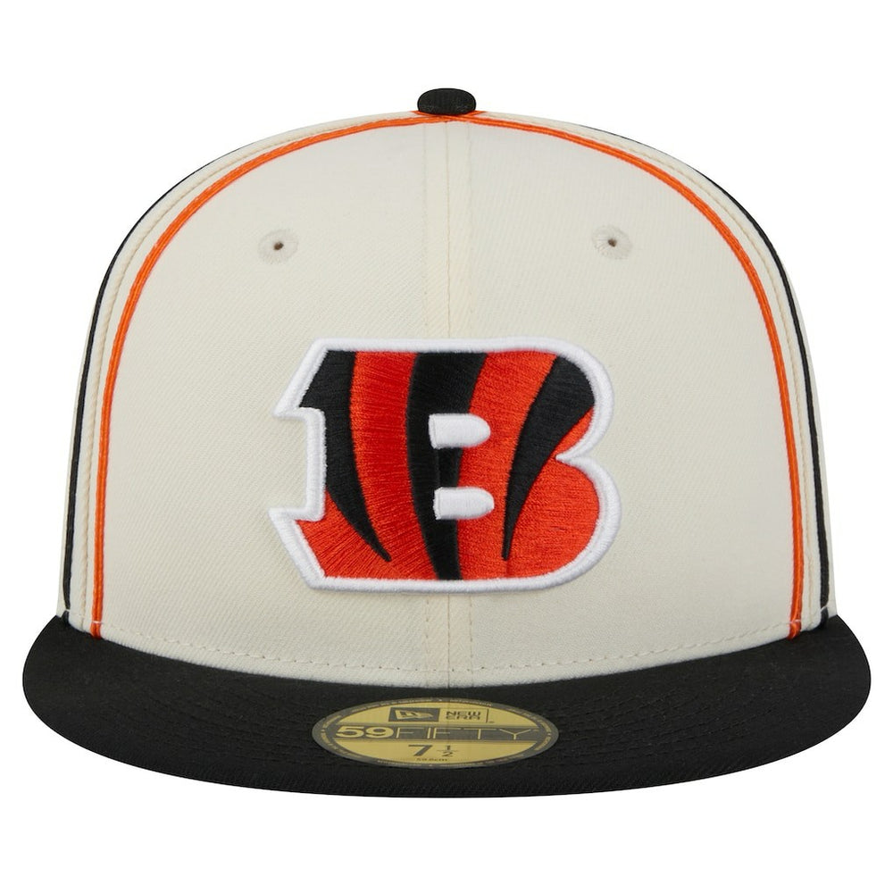 Cincinnati Bengals New Era Soutache 59FIFTY Fitted Hat - Cream sale