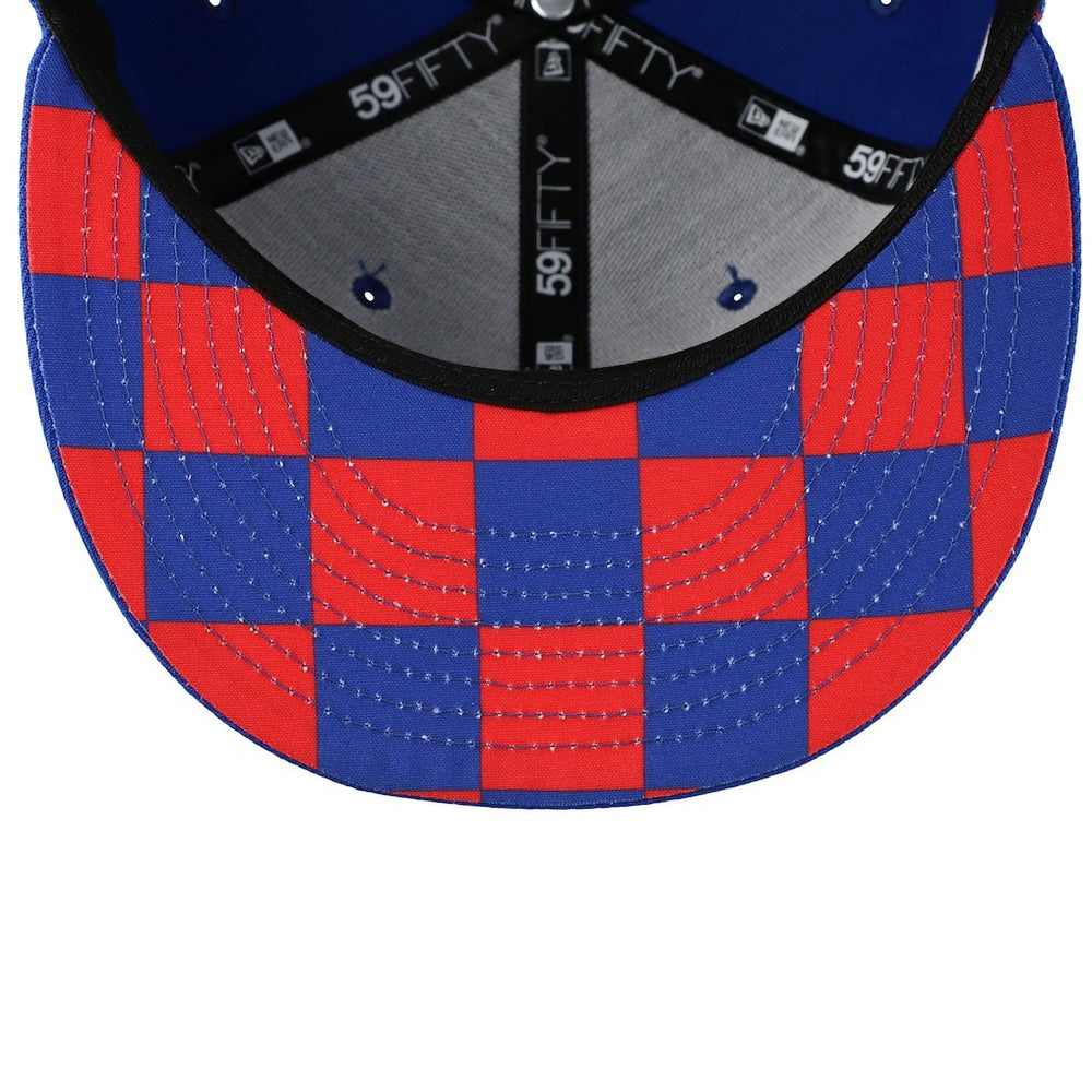 New York Giants New Era Checkered Undervisor 59FIFTY Fitted Hat - Royal cheap