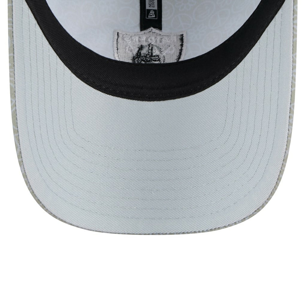 Las Vegas Raiders New Era Women's Smiley 9TWENTY Adjustable Hat - Silver for sale
