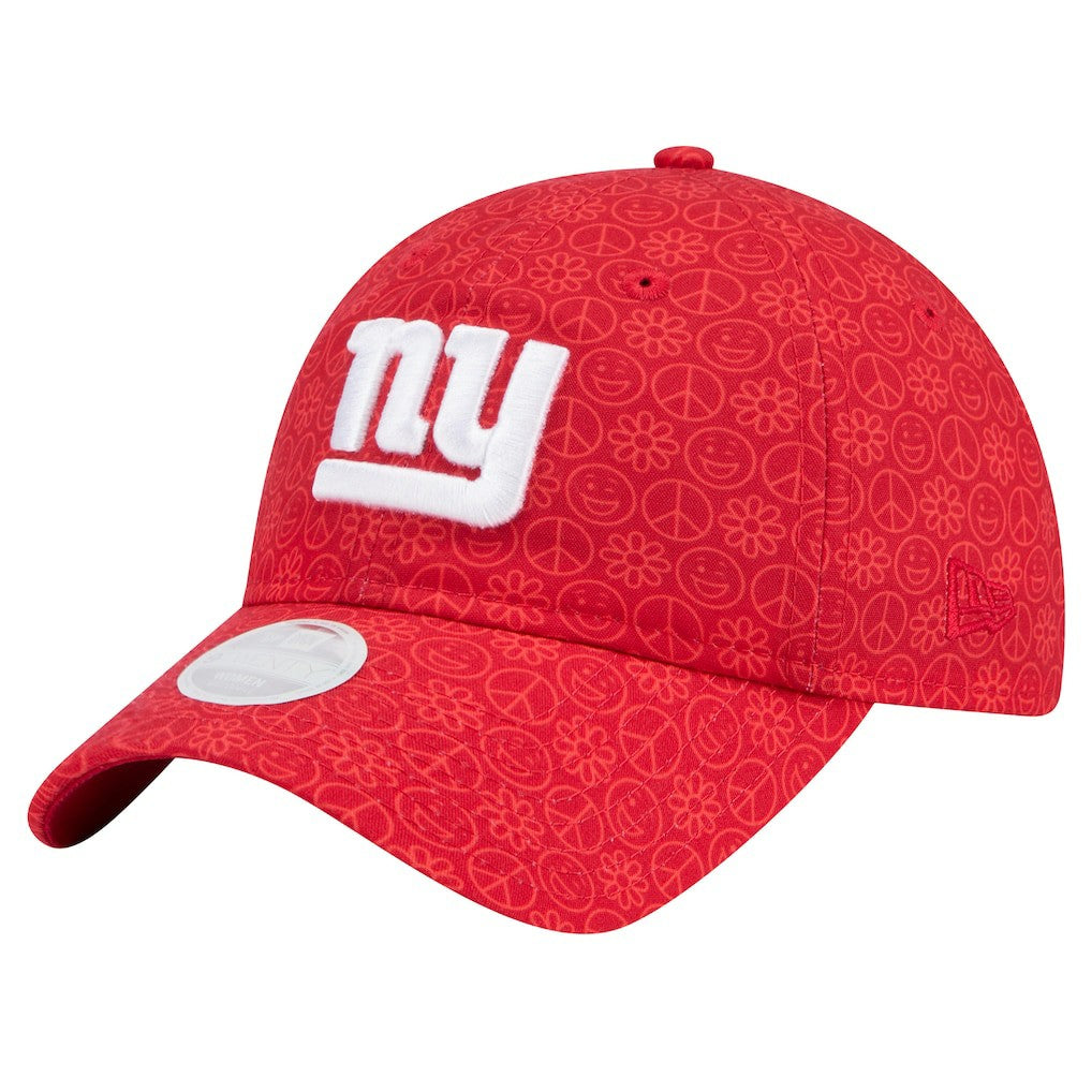 New York Giants New Era Women's Smiley 9TWENTY Adjustable Hat - Red for sale
