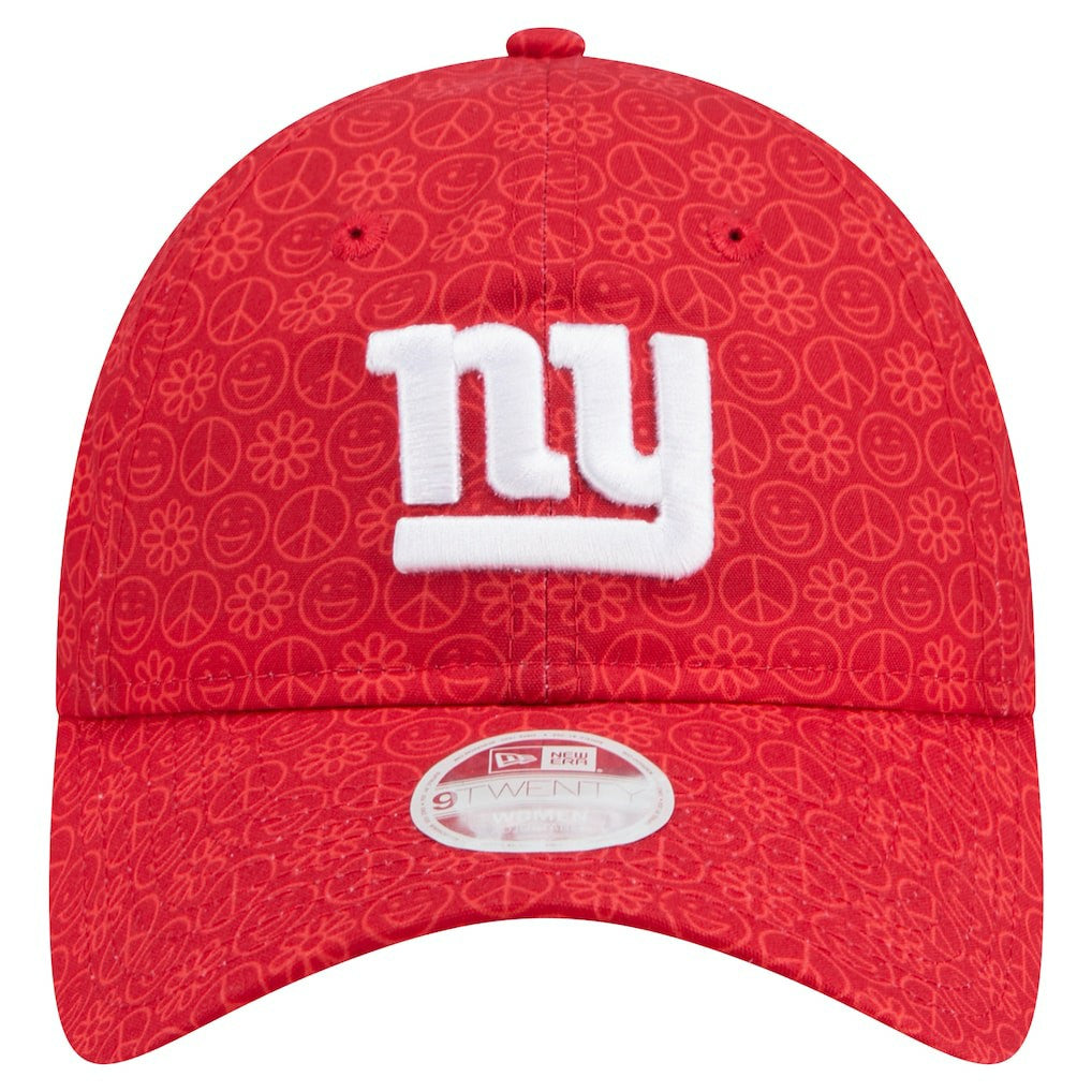 New York Giants New Era Women's Smiley 9TWENTY Adjustable Hat - Red for sale