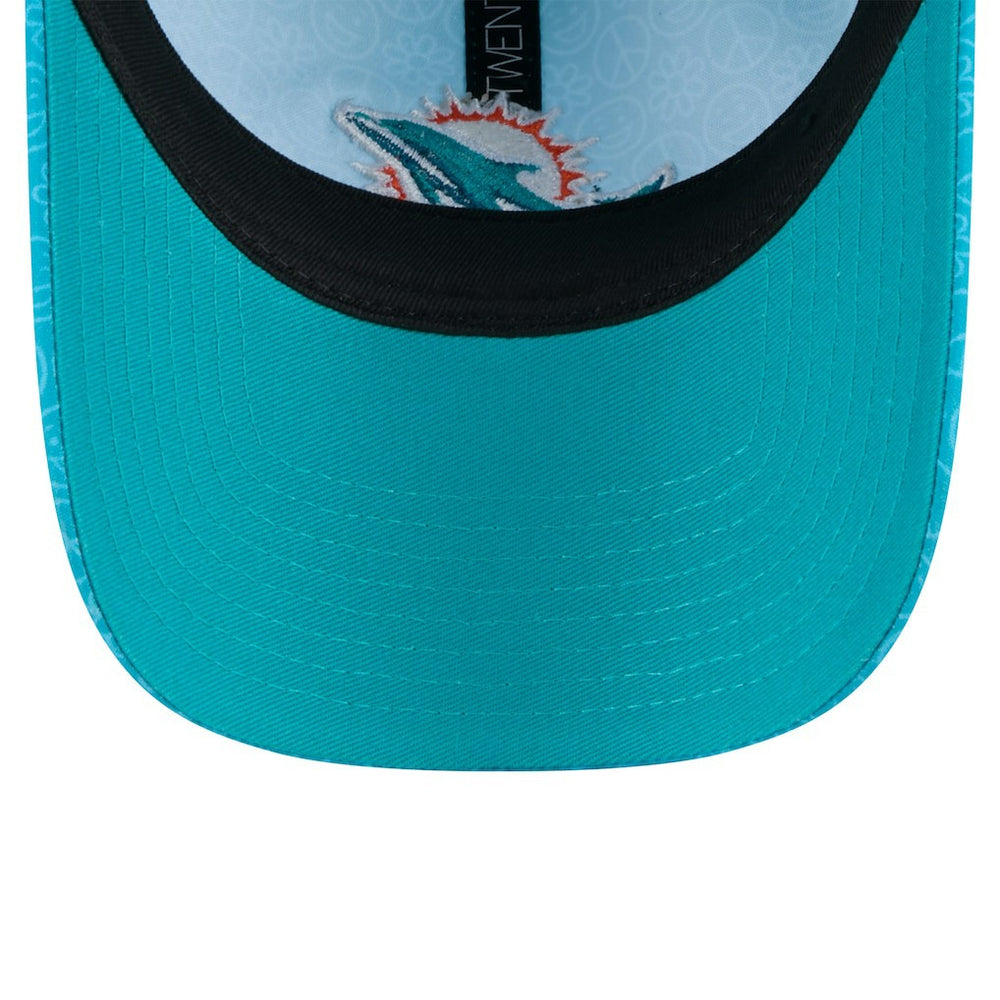 Miami Dolphins New Era Women's Smiley 9TWENTY Adjustable Hat - Aqua online