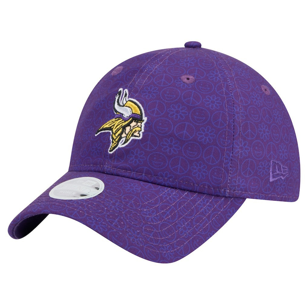 Minnesota Vikings New Era Women's Smiley 9TWENTY Adjustable Hat - Purple on sale