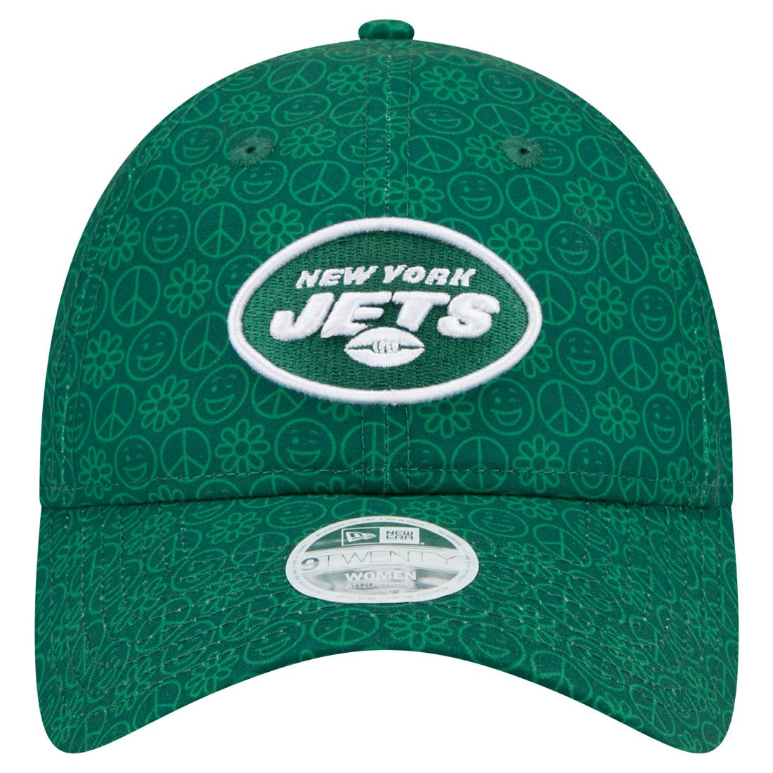 New York Jets New Era Women's Smiley 9TWENTY Adjustable Hat - Green discount