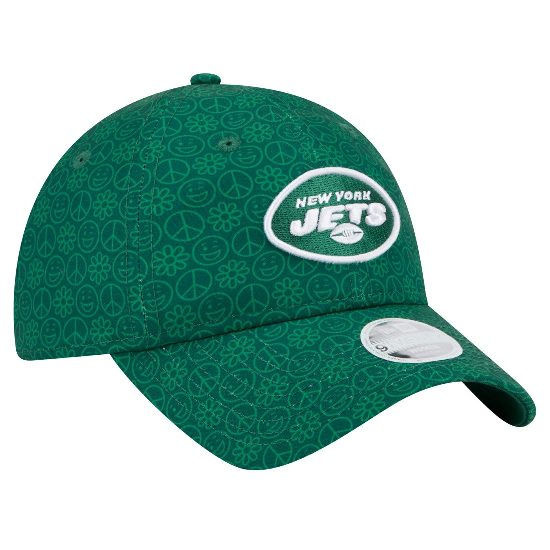 New York Jets New Era Women's Smiley 9TWENTY Adjustable Hat - Green discount