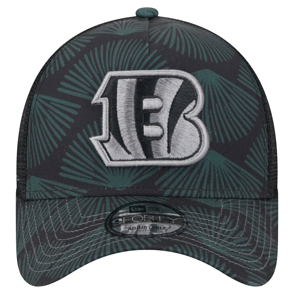 Cincinnati Bengals New Era Agave Trucker 9FORTY Adjustable Hat - Black outlet