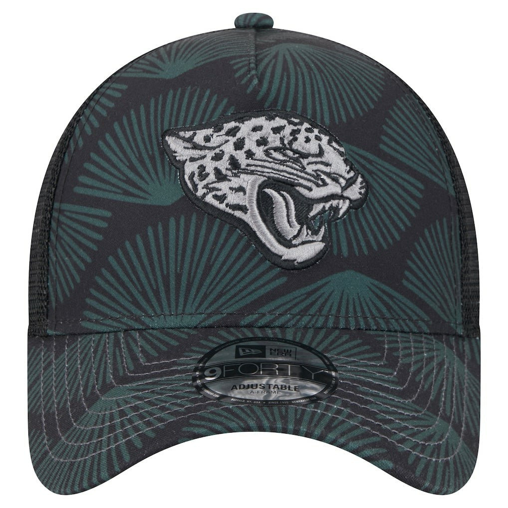 Jacksonville Jaguars New Era Agave Trucker 9FORTY Adjustable Hat - Black cheap