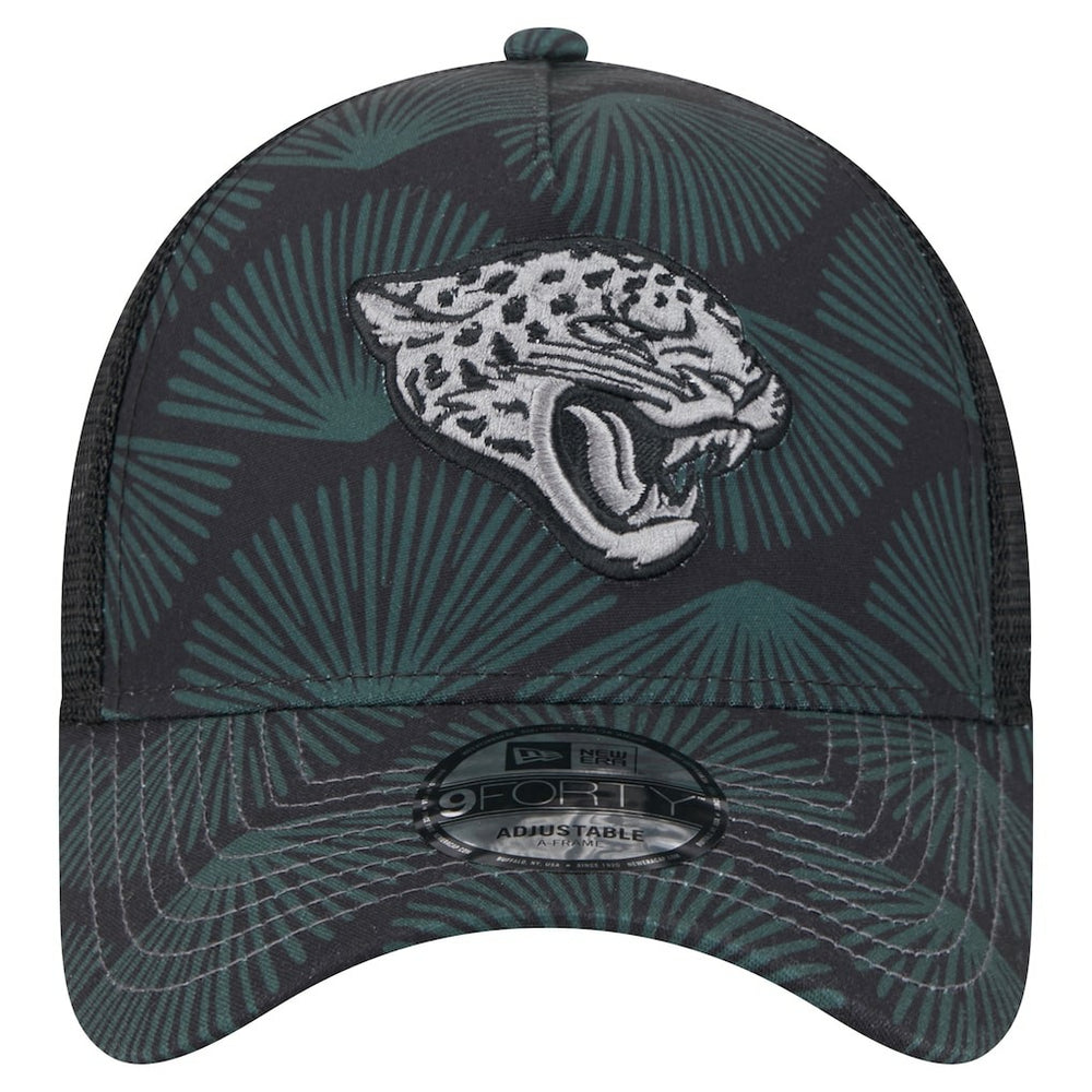 Jacksonville Jaguars New Era Agave Trucker 9FORTY Adjustable Hat - Black cheap