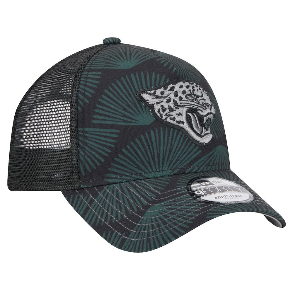 Jacksonville Jaguars New Era Agave Trucker 9FORTY Adjustable Hat - Black cheap