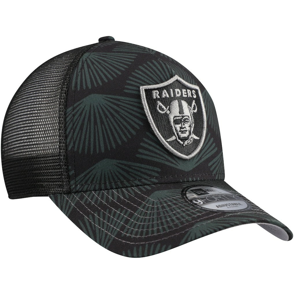 Las Vegas Raiders New Era Agave Trucker 9FORTY Adjustable Hat - Black discount