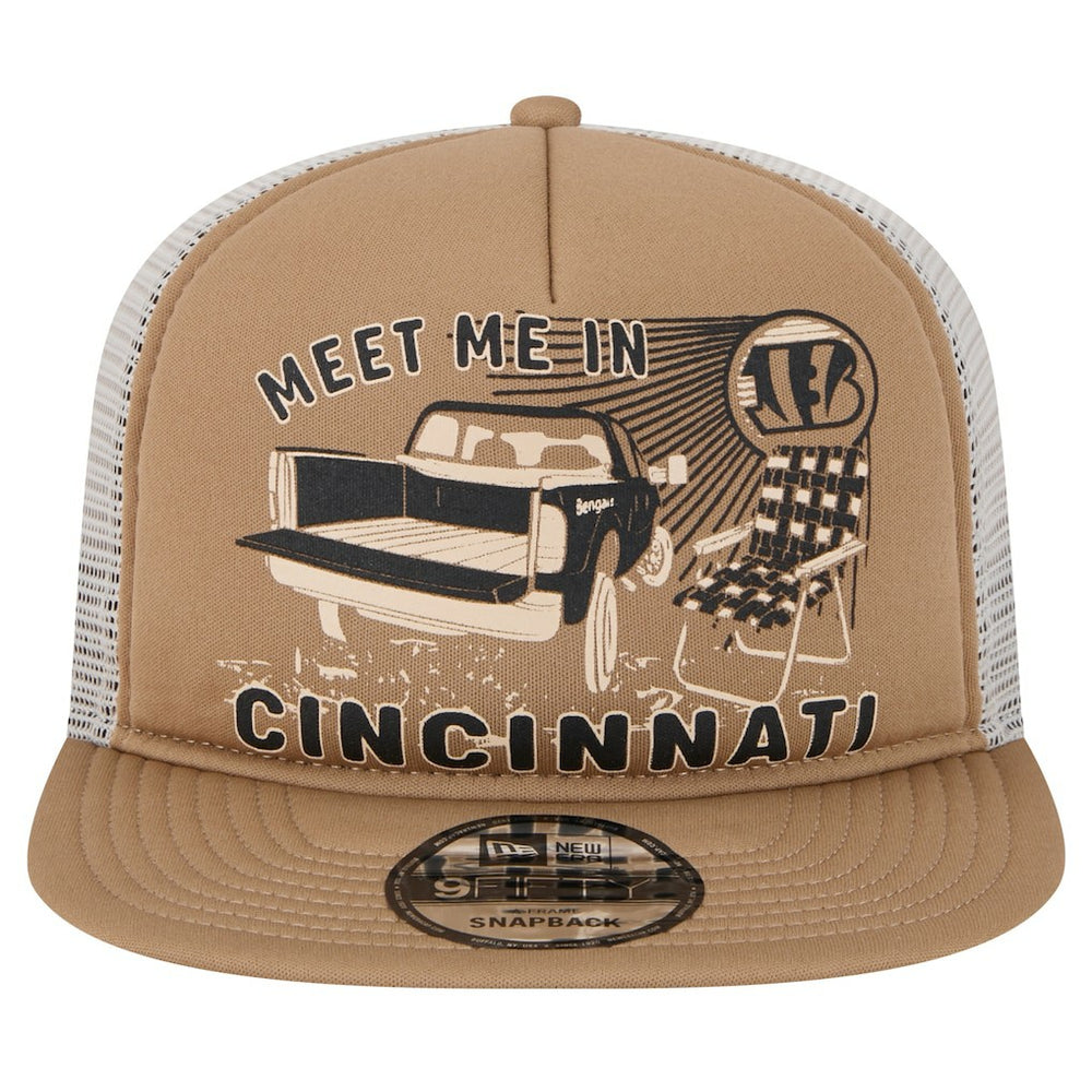 Cincinnati Bengals New Era Meet Me 9FIFTY Snapback Hat - Tan discount