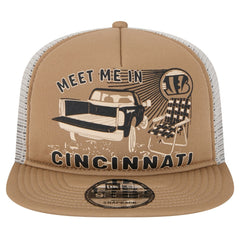 Cincinnati Bengals New Era Meet Me 9FIFTY Snapback Hat - Tan discount