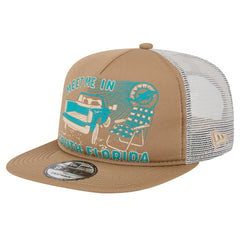 Miami Dolphins New Era Meet Me 9FIFTY Snapback Hat - Tan online